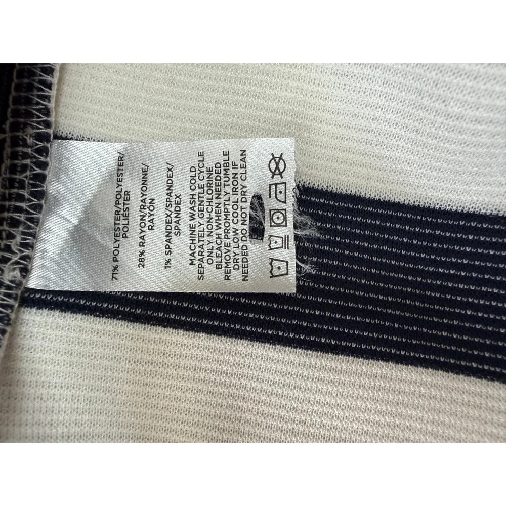 J.Crew Navy Blue White Striped Sheath Dress Womens Size 8 Sample NEW